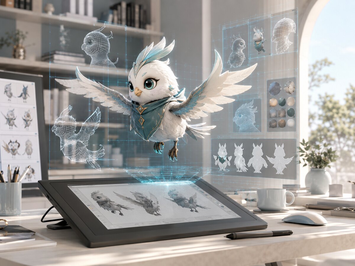 3Dキャラクター制作イメージ